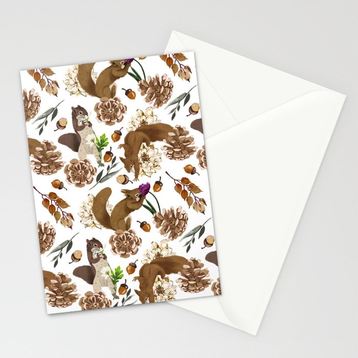 Flowering squirrel meadow Stationery Card Gallery Image 2