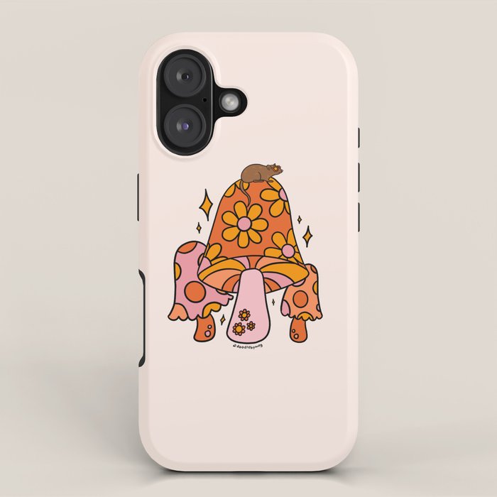 Mouse on a Mushroom iPhone Case Gallery Image 1