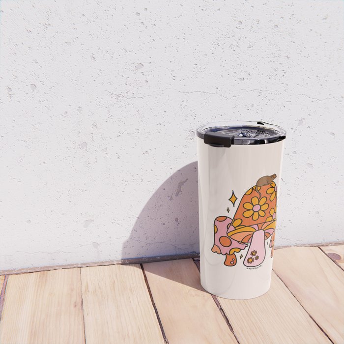 Mouse on a Mushroom Travel Mug Gallery Image 4