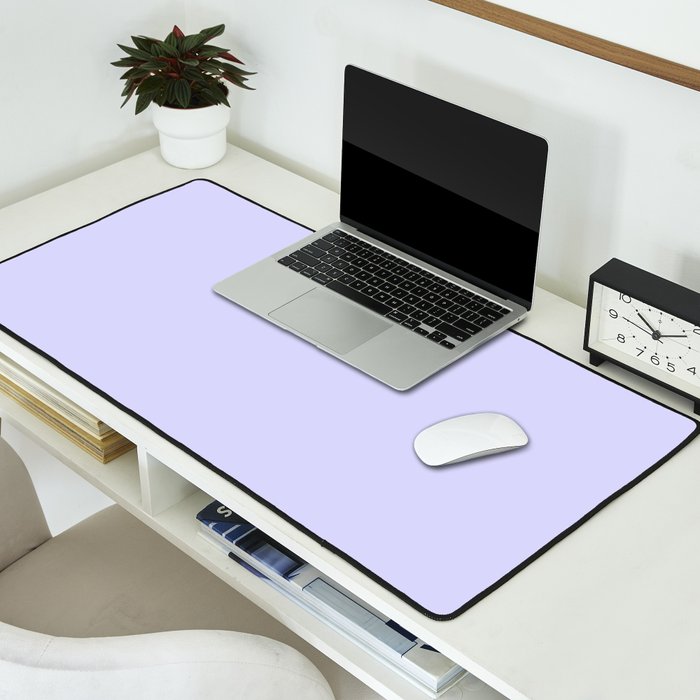 Simply Periwinkle Purple Desk Mat Gallery Image 2