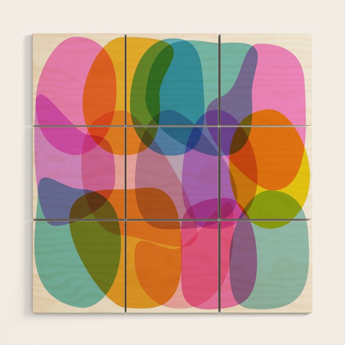 Color Burst Wood Wall Art Gallery Image 1