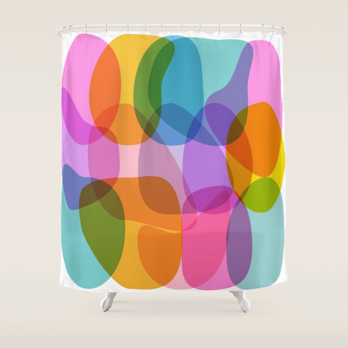 Color Burst Shower Curtain Gallery Image 1