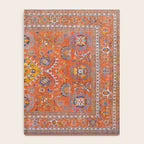 Orange Suns Suzani  Kazak Persian Rug Notebook Gallery Image 4