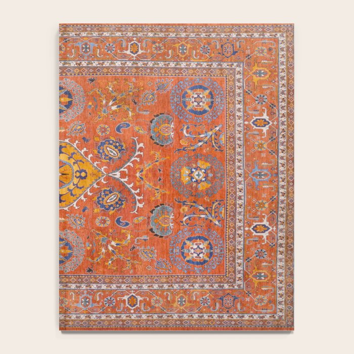 Orange Suns Suzani  Kazak Persian Rug Notebook Gallery Image 4
