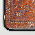 Orange Suns Suzani  Kazak Persian Rug Laptop Sleeve Gallery Image 3