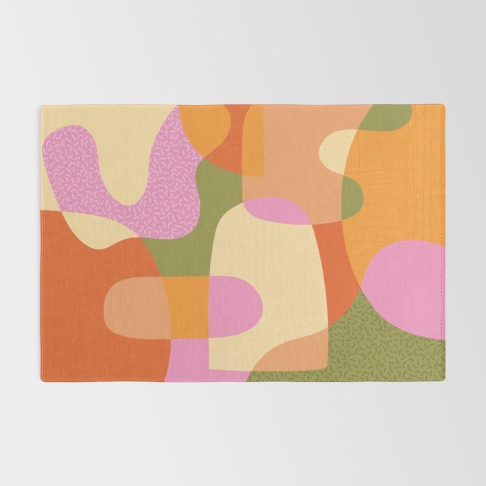 Bright Color Block Shapes Rug Gallery Image 2