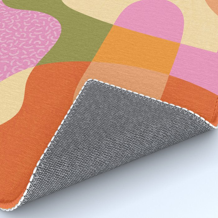 Bright Color Block Shapes Rug Gallery Image 4