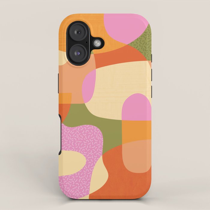 Bright Color Block Shapes iPhone Case Gallery Image 1