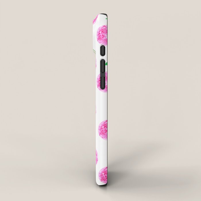 Disco Ball Cherries iPhone Case Gallery Image 2