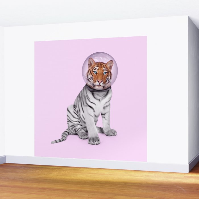 SPACE TIGER Wall Mural Gallery Image 2