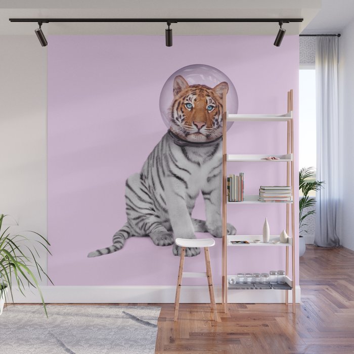 SPACE TIGER Wall Mural Gallery Image 1