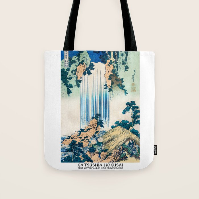 YÅrÅ Waterfall by Katsushika Hokusai Tote Bag Gallery Image 1