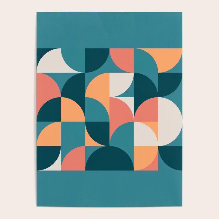 Mid Century Geometric 18 Poster Gallery Image 4