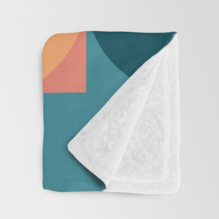 Mid Century Geometric 18 Throw Blanket Gallery Image 3