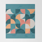 Mid Century Geometric 18 Throw Blanket Gallery Image 2