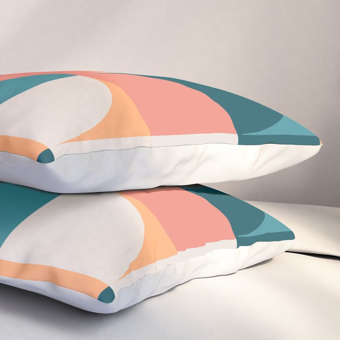 Mid Century Geometric 18 Pillow Sham Gallery Image 3