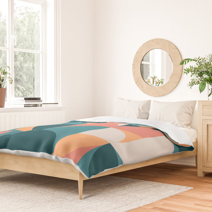 Mid Century Geometric 18 Duvet Cover Gallery Image 2