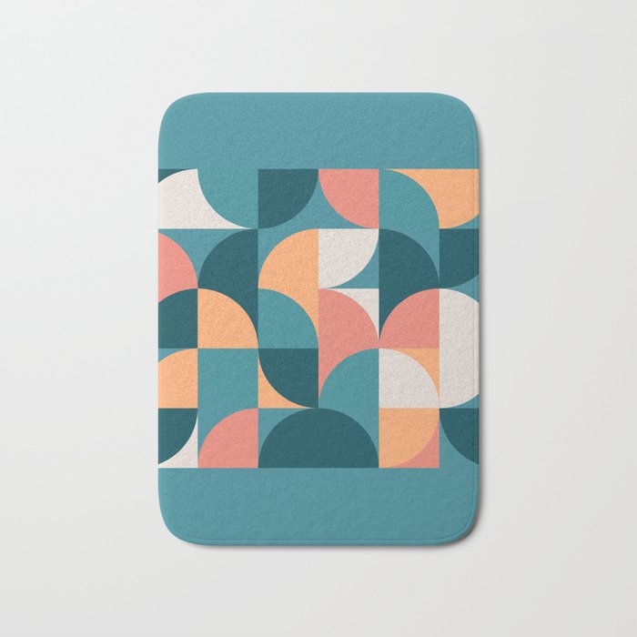 Mid Century Geometric 18 Bath Mat Gallery Image 1