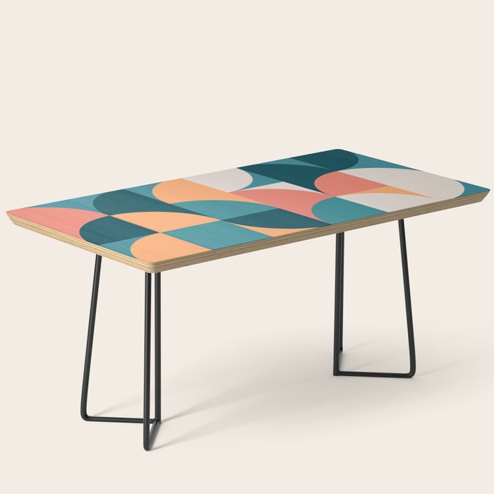Mid Century Geometric 18 Coffee Table Gallery Image 1