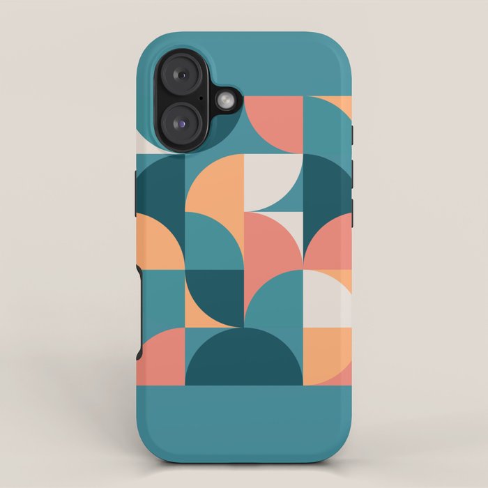 Mid Century Geometric 18 iPhone Case Gallery Image 1