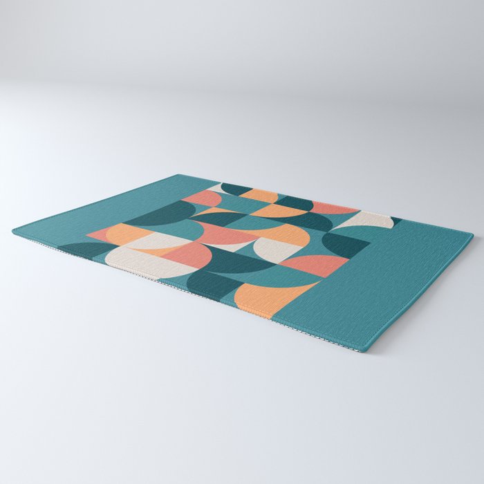 Mid Century Geometric 18 Rug Gallery Image 3