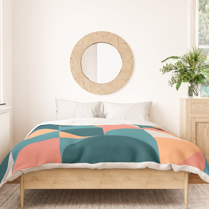 Mid Century Geometric 18 Duvet Cover Gallery Image 3