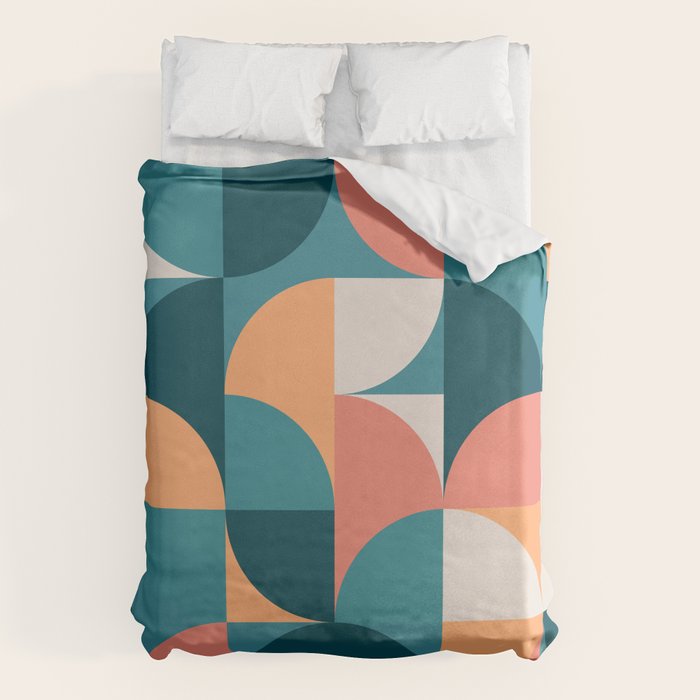 Mid Century Geometric 18 Duvet Cover Gallery Image 6
