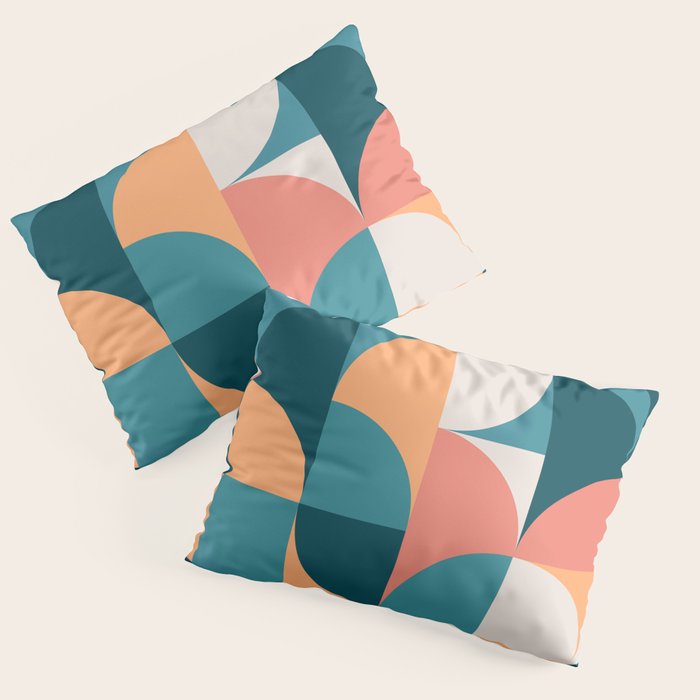 Mid Century Geometric 18 Pillow Sham Gallery Image 1