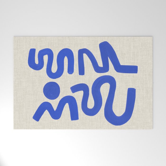 Blue Zig Wiggles Welcome Mat Gallery Image 1