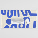 Blue Zig Wiggles Desk Mat Gallery Image 1