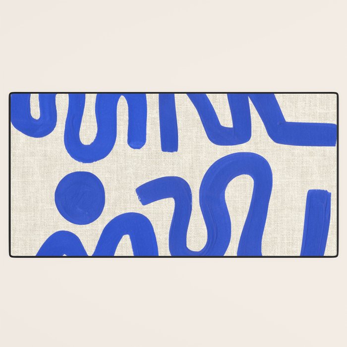Blue Zig Wiggles Desk Mat Gallery Image 3