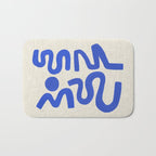 Blue Zig Wiggles Bath Mat Gallery Image 1