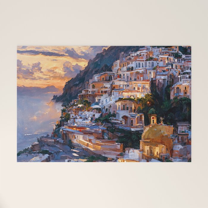 Panoramas of Italy, Positano Welcome Mat Gallery Image 1