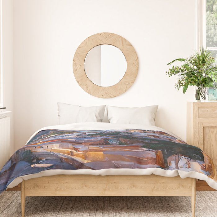 Panoramas of Italy, Positano Duvet Cover Gallery Image 3