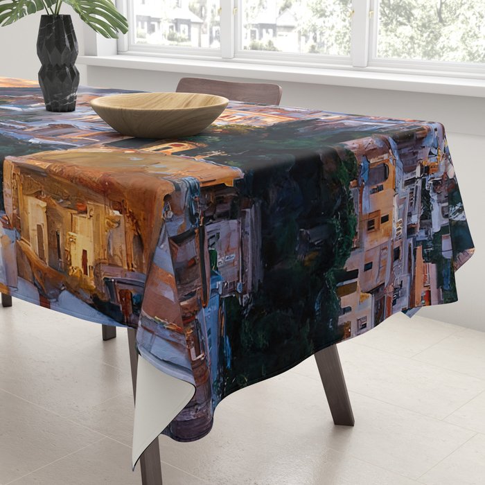 Panoramas of Italy, Positano Tablecloth Gallery Image 3