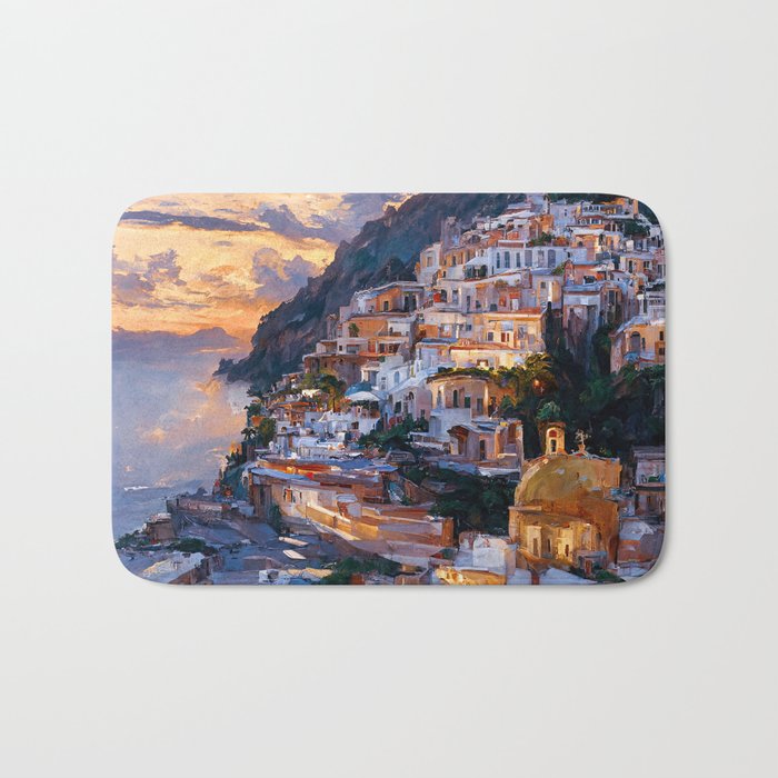 Panoramas of Italy, Positano Bath Mat Gallery Image 1