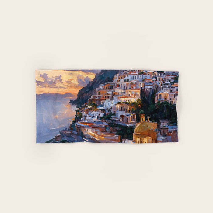 Panoramas of Italy, Positano Bath Towel Gallery Image 1
