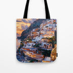 Panoramas of Italy, Positano Tote Bag Gallery Image 1