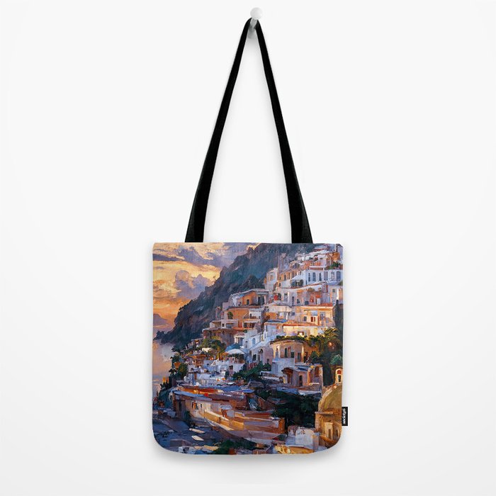 Panoramas of Italy, Positano Tote Bag Gallery Image 2