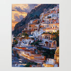 Panoramas of Italy, Positano Poster Gallery Image 4