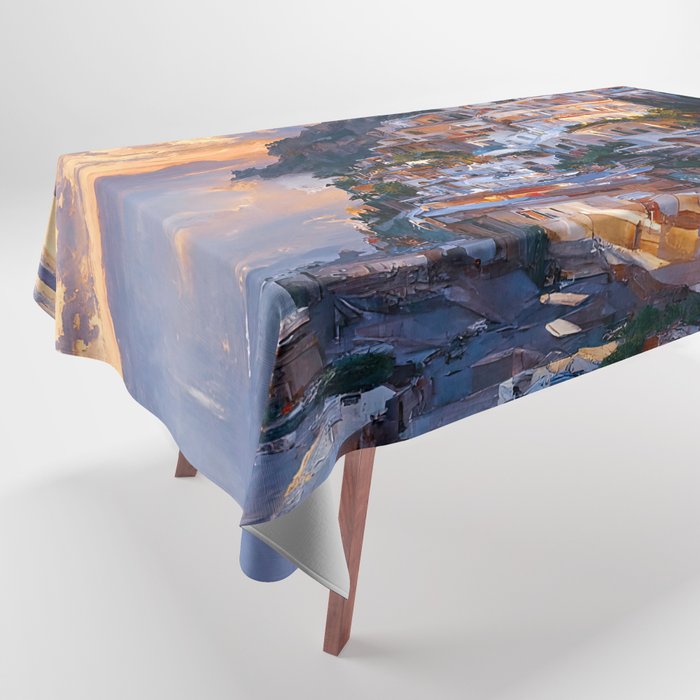 Panoramas of Italy, Positano Tablecloth Gallery Image 1