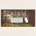 Summer Forest Sunlight - Nature Photography Desk Mat Gallery Image 1