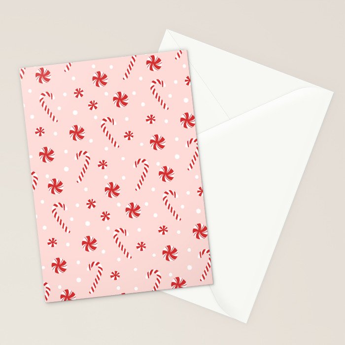 Peppermint Christmas Stationery Card Gallery Image 2