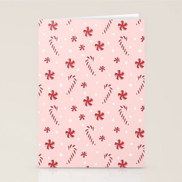 Peppermint Christmas Stationery Card Gallery Image 1