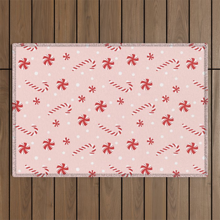 Peppermint Christmas Outdoor Rug Gallery Image 1
