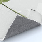 Single Monstera Leaf In Clear Glass Zen Minimalist House Plant Photo Rug Gallery Image 4