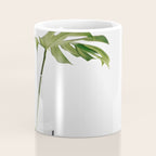 Single Monstera Leaf In Clear Glass Zen Minimalist House Plant Photo Coffee Mug Gallery Image 4