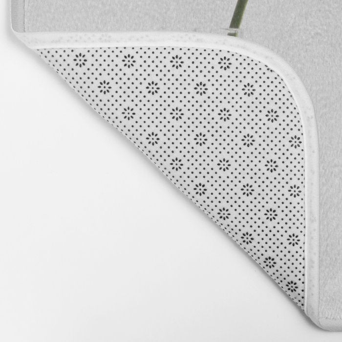 Single Monstera Leaf In Clear Glass Zen Minimalist House Plant Photo Bath Mat Gallery Image 2