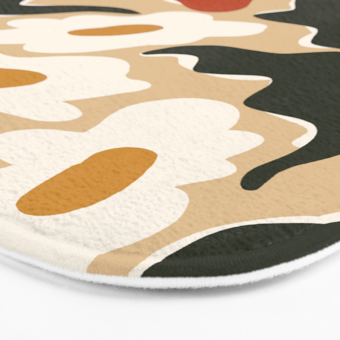 RETRO BOLD flowers  Bath Mat Gallery Image 3