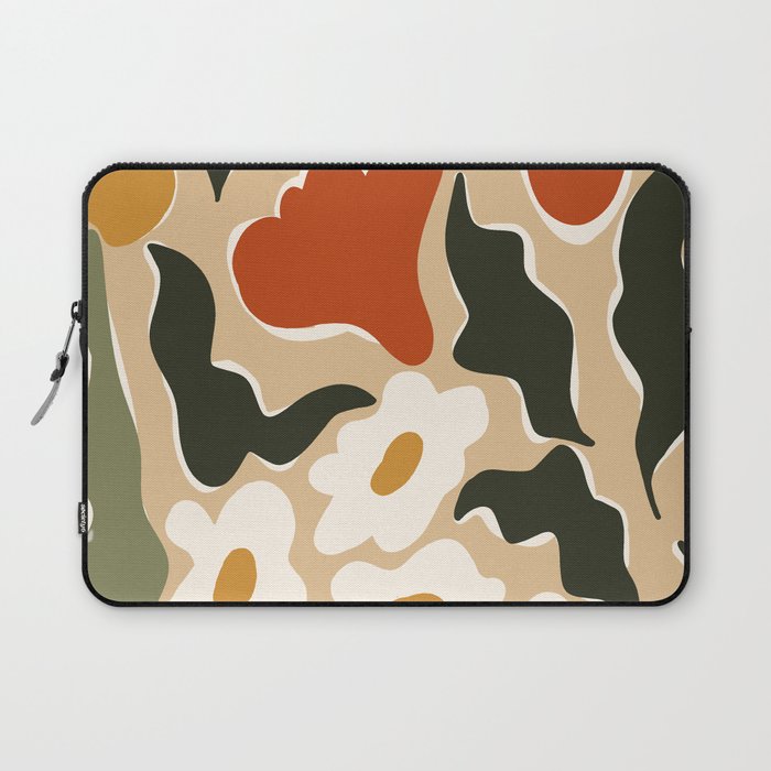 RETRO BOLD flowers  Laptop Sleeve Gallery Image 1